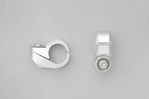 Zestaw zacisków do wspornika kierownicy  22.2mm  srebrny