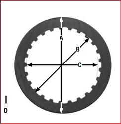 TRW LUCAS PRZEKŁADKI TARCZ SPRZĘGŁOWYCH HONDA CR 250 R 90-96, CR 500 90-01,