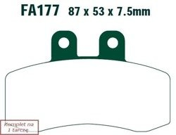 Brake pads EBC FA177 (set on 1 disk)