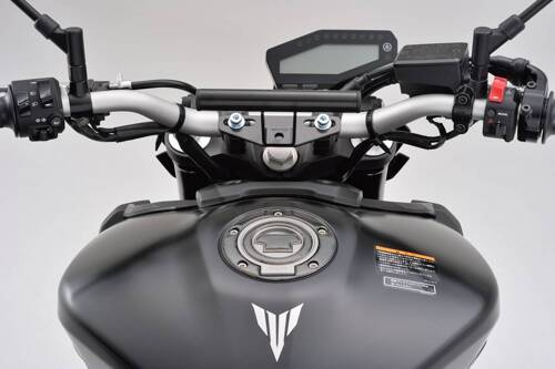 77437 MOUNT BAR 155MM Ø22.2MM BLACK HANDLE CLAMP MOUNT TYPE