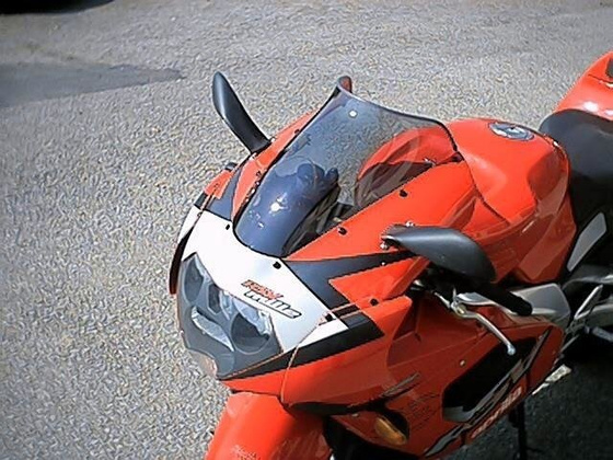 Szyba motocyklowa MRA APRILIA RSV MILLE R, RP, 2001-2003, forma S, przyciemniana