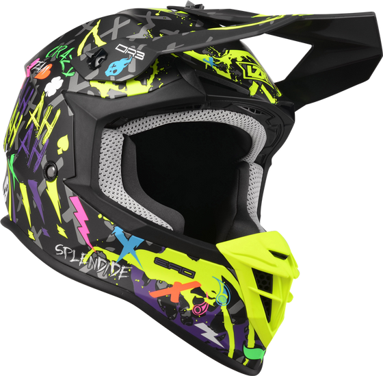 Kask Motocyklowy LAZER OR3 Crazy (kol. Czarny - Multi - Matowy) rozm. M