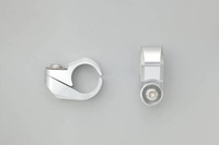 CLAMP SET(2PCS) FOR HANDLEBAR BRACE BAR, 22.2MM, SILVER