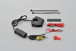 Daytona Źródła zasilania z 2 portami USB na smukłej obejmie do montażu na kierownicy motocykla 89372