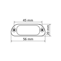 90162 - 4 punktowe oświetlenie tablicy rejestracyjnej LED, białe, zatwierdzone do użytku drogowego