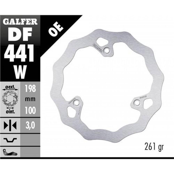 GALFER TARCZA HAMULCOWA 198MM DF441W