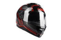 Kask Motocyklowy LAZER RAFALE Darkside (kol. Czarny - Czerwony) rozm. S