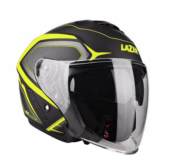 Kask Motocyklowy LAZER TANGO Hexa (kol. Czarny - Żółty - Matowy) rozm. L