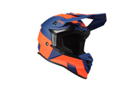 Kask Motocyklowy LAZER OR3 Rocky (kol. Niebieski - Czerwony fluo) rozm. 2XL