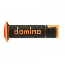 DOMINO Motorcycle Grips A450 BLACK ORANGE A45041C4540B7-0