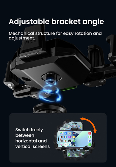 LOBOO Uchwyt na telefon PH06 (z modułem ładowania, 13mm) (10.3.08006.002.11)