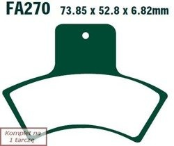 Brake pads EBC FA270TT (set on 1 disk)