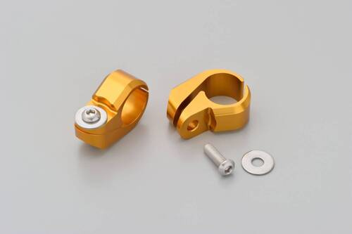 Zestaw zacisków do wspornika kierownicy  22.2mm  złoty