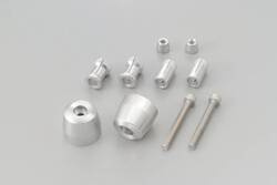 BAR END PINO-3 14-19MM SILVER