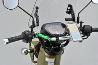 Wspornik kierownicy ze stopu aluminium 200mm  srebrny