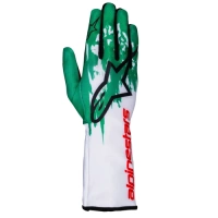 Alpinestars Tech 1-K V3 Kart Gloves white green