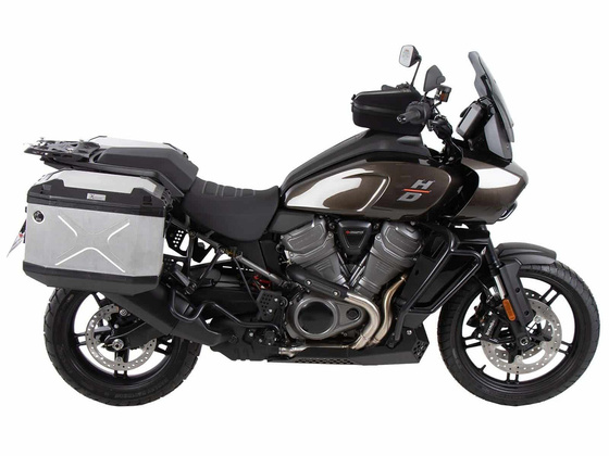 Harley-Davidson Pan America 1250/Spe 2021-2023 Stelaż Cutout + srebrne kufry boczne Xplorer