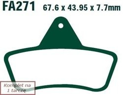 Brake pads EBC FA271TT (set on 1 disk)
