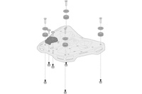 ZESTAW KUFRA CENTRALNEGO TRAX ADV SW-MOTECH HONDA CRF1100L AFRICA TWIN (19-), SILVER 38L