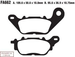 Brake pads EBC FA662 (set on 1 disk)