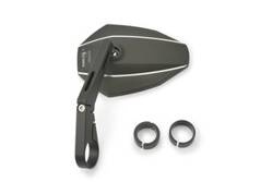 D-MIRROR-7 TYPE-K/BAREND LONG, ALU.BLACK 1PC E-MARKED