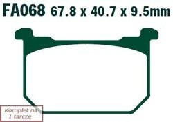 Brake pads EBC FA068 (set on 1 disk)
