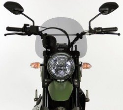 Szyba motocyklowa MRA DUCATI SCRAMBLER 800, K1, -, forma NT, czarna