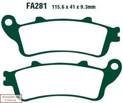 Brake pads EBC FA281HH wzmacniane (set on 1 disk)