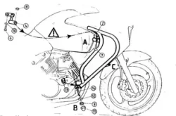 Honda Varadero 125 (2001-2006) engine guard