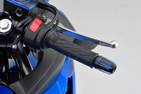 HANDLEBAR END "TKM-2" BLUE / 2PCS