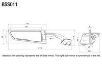 Lusterka Stealth czarne