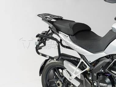 ZESTAW KUFRÓW BOCZNYCH TRAX ADV I STELAŻY SW-MOTECH MULTISTRADA 1200/S (10-14), BLACK 45/45L