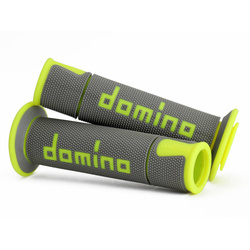 Motorcycle Grips DOMINO A450 GREY YELLOW A45041C5052B7-0