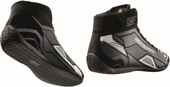 Rally Race Racing Shoes OMP SPORT boots (FIA Approved) black white