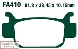 Brake pads EBC FA410R (set on 1 disk)