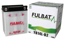 Akumulator FULBAT YB14L-B2 (suchy, obsługowy, kwas w zestawie)