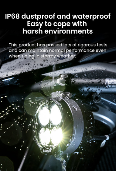 LOBOO L11 światło drogowe i mijania pomocnicze (czarne) (10.1.01111.001.01)