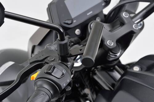 78031 MOUNT BAR 100MM Ø22.2MM BLACK MIRROR CLAMP MOUNT TYPE