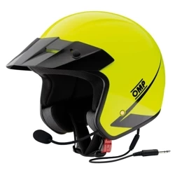Open Face Helmet OMP STAR-J Intercom yellow (ECE 22.06)
