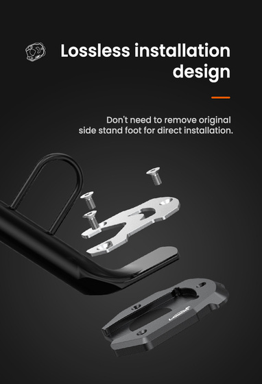 LOBOO Nakładka na stopkę boczną do SUZUKI V-Strom 1050/XT, V-Strom 1000/XT, SUZUKI GSX-S 1000F, SUZUKI GSX-S 750, SUZUKI GSR 750