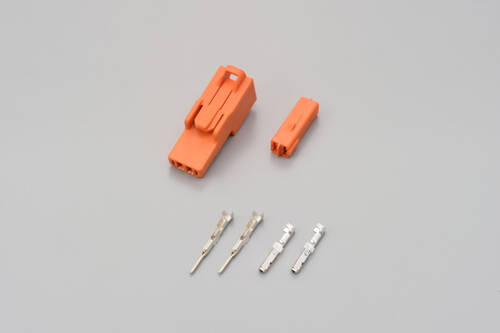 connector set, 2P, orange, for HONDA indicator, male and female