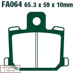 Brake pads EBC FA064 (set on 1 disk)