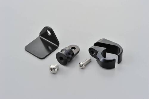 97253 ALUMINUM HANDLE CLAMP BRACKET 22.2MM BLACK ANODIZED