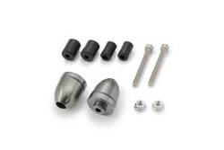 BAR END BULLET 14-19MM GUNMETAL, 2PCS/SET