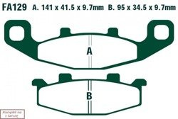 Brake pads EBC FA129V V-PAD (set on 1 disk)