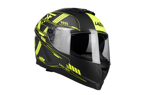 Kask Motocyklowy LAZER RAFALE EVO Roadtech (kol. Czarny - Żółty - Matowy) rozm. L