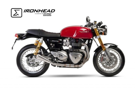 Silencer / Exhaust IRONHEAD TRIUMPH THRUXTON 1200 (16) typ OVC11SS (lewa strona) stalowy