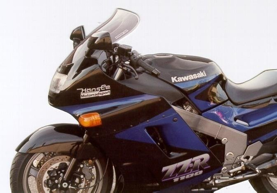Szyba motocyklowa MRA KAWASAKI ZZR 1100, ZXT10C, -1992, forma T, przyciemniana