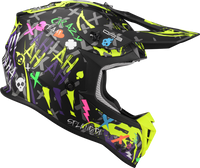 Kask Motocyklowy LAZER OR3 Crazy (kol. Czarny - Multi - Matowy) rozm. XS