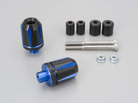 HANDLEBAR END "TKM-2" BLUE / 2PCS